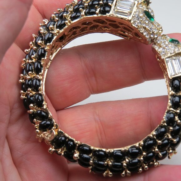 $300 Panter Fashion Bangle Hand Crafted Art Piece - Picture 2 of 4